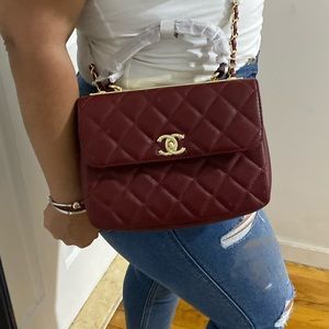 Burgundy bag